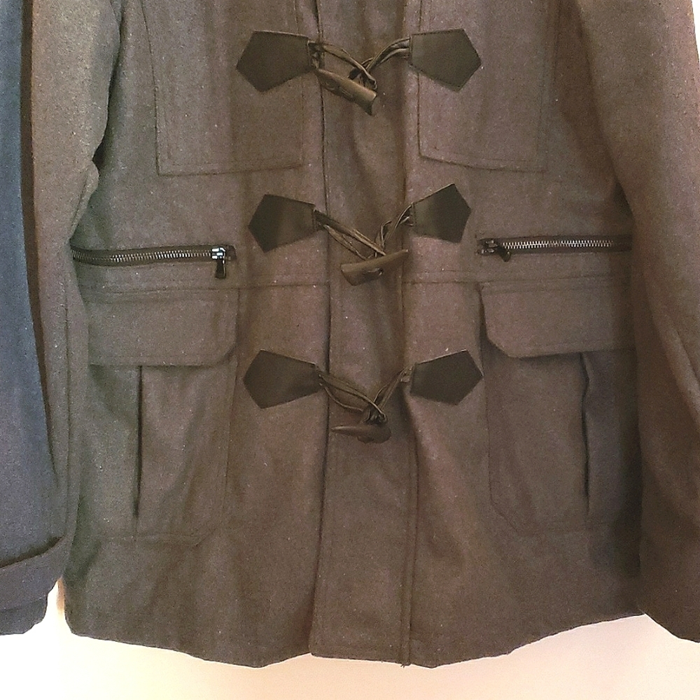 Hot Topic Wool Blend Pea Coat - Picture 3 of 11